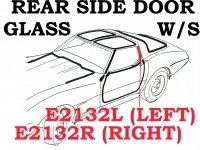Weatherstrip Rear Side Door Glass Usa Left-78-82