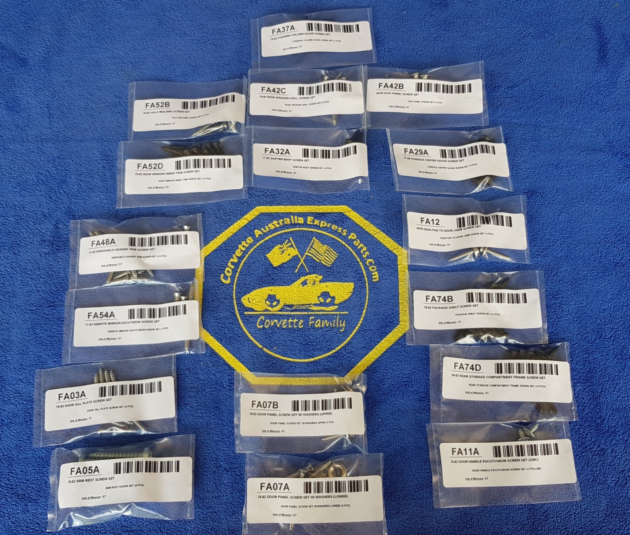 Screw Kit Fastener Interior-78-82