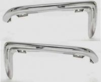Bumper Rear Imported Chrome Pair-68-73