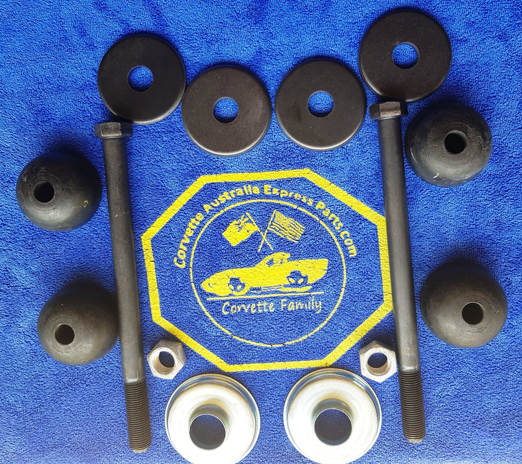 Mount Kit Rear Spring Rubber Extended Bolts-2 Inches Longer (8")-14 Pieces-63-82