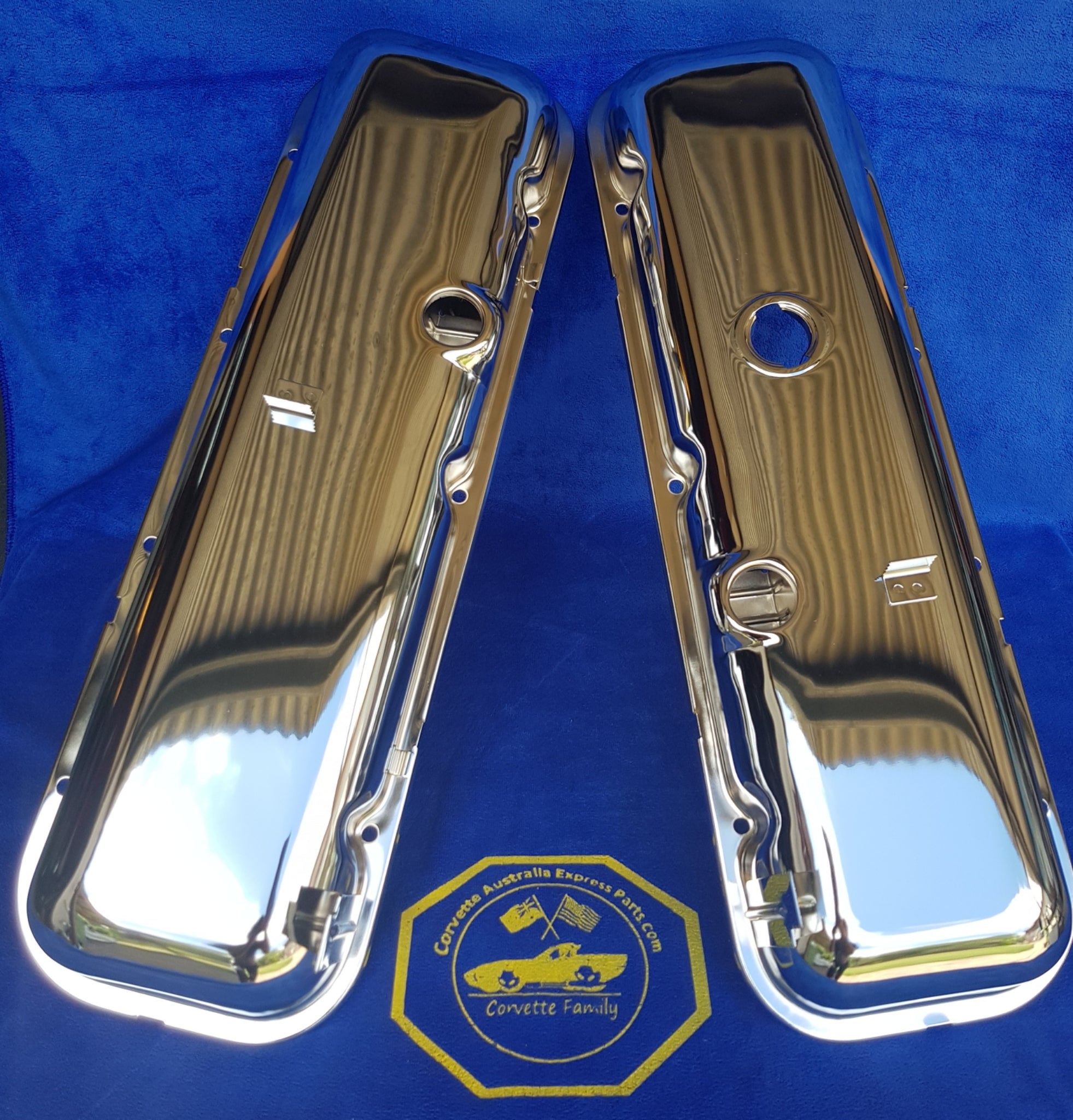 Big Block Cover Valve Chrome Import Pair