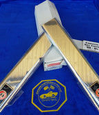Sill Cover Chrome With Logo Pair-88-90