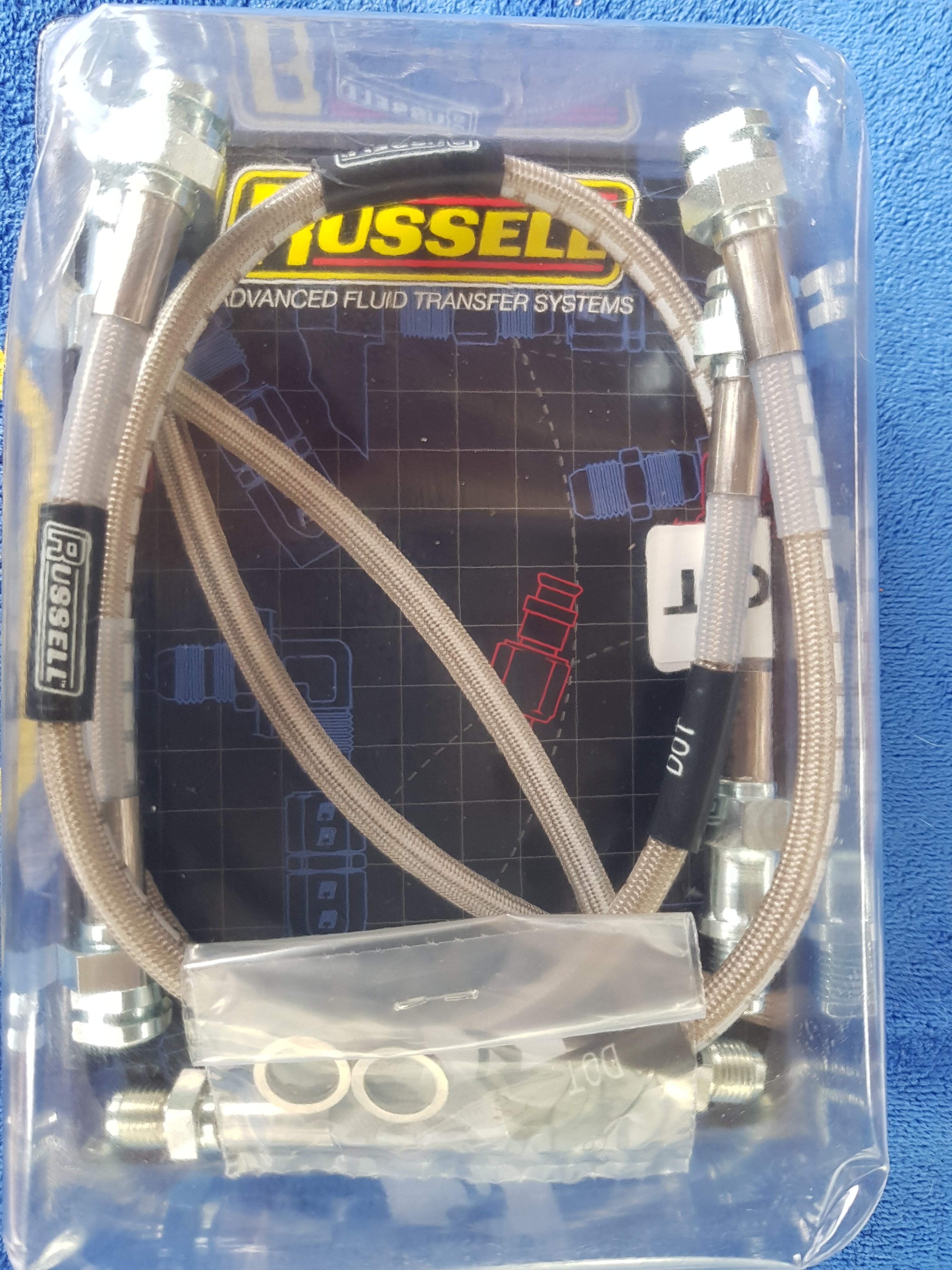 Hose Set Brake Braided Stainless Steel Usa-4 Pieces-63-82