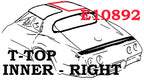 Weatherstrip T Top Inner Usa Right-68-69