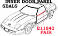 Seals Inner Door Panel Pair-84-89