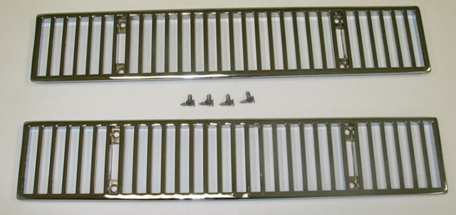 Grille Rear Deck Vent Chrome Pair-68-76