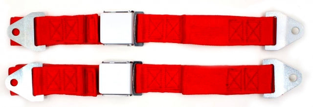 Seat Belt Set Oe Style Aluminum Lift Latch And Anchor-3 Panel Webbing Colors Pair-63