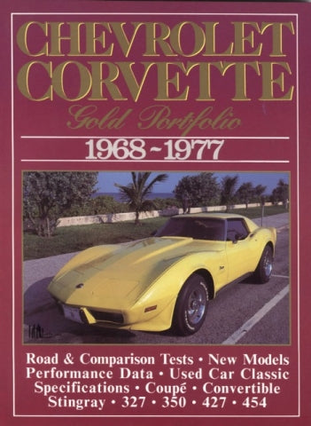 Book Chevrolet Corvette: Gold Portfolio-68-77