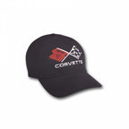 Cap Corvette Crossflag Black