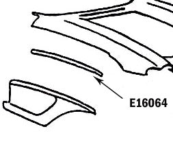 Bonding Strip Fender Press Molded White Right Hand-58-61