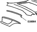 Bonding Strip Fender Press Molded White Right Hand-58-61