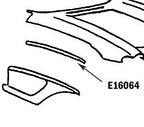 Bonding Strip Fender Press Molded White Right Hand-58-61