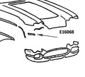 Bonding Strip Front Panel To Surround Press Molded White Right Hand-58-61