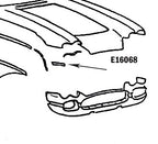 Bonding Strip Front Panel To Surround Press Molded White Right Hand-58-61