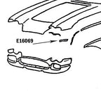 Bonding Strip Front Panel To Surround Press Molded White Left Hand-58-61