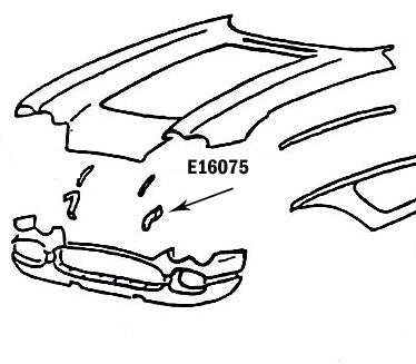 Bonding Strip Front Panel To Surround Inner Press Molded White Left Hand-58-62