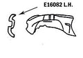 Bonding Strip Inner Skirt Front Press Molded White Left Hand-58-62