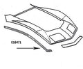 Bonding Strip Fender Front Upper Press Molded Black Right Hand-68-72