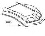 Bonding Strip Fender Front Upper Press Molded Black Right Hand-68-72