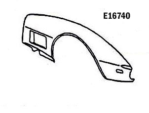 Fender Front Hand Layup Right Hand-70-72