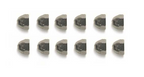 Nut Set Seat Hinge Cover Acorn Style-12 Pieces-78-82