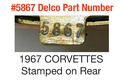 Booster Brake Delco 64-67 Correct #5867 Stamped New-67