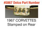 Booster Brake Delco 64-67 Correct #5867 Stamped New-67