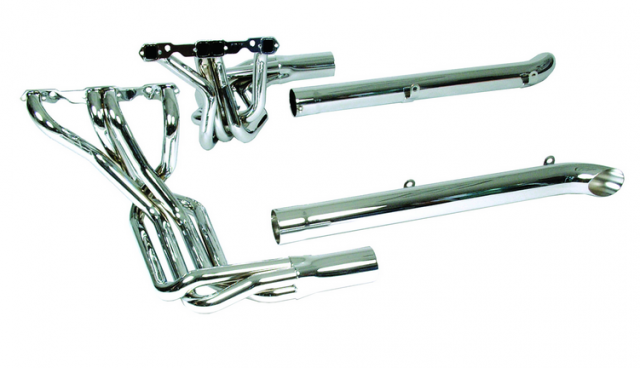 Exhaust System Side Doug'S Headers Chrome Small Block-4 Inch Side Tubes-63-82