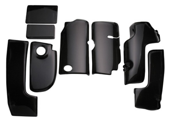 Cover Set Engine Compartment Carbon Fiber Rk Sport-8 Pieces-97-98