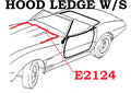 Weatherstrip Hood Ledge Usa-63-82