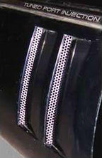 Vent Grille Side Fender Perforated Stainless Steel-4 Pieces-84-90
