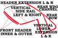 Weatherstrip Kit Hardtop Usa-10 Pieces-63-67