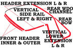 Weatherstrip Kit Hardtop Usa-10 Pieces-63-67