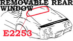 Weatherstrip Removable Rear Window Coupe Usa-68-72