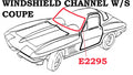 Weatherstrip Windshield Channel Coupe Usa-63-67