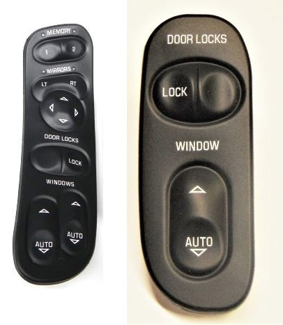 Switch Power Window With Memory Option Left & Power Door Lock And Power Window Right-97-04