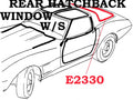 Weatherstrip Rear Hatchback Window Coupe Collector Edition-82