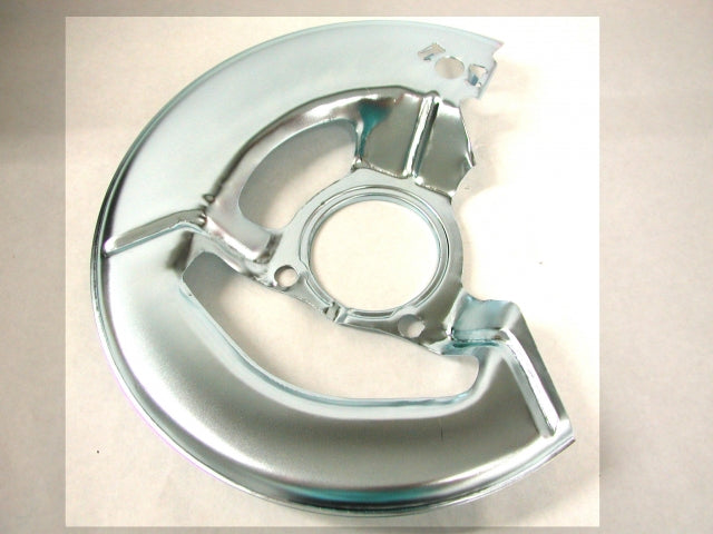 Shield Brake Backing Left Front Silver-65-75