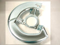 Shield Brake Backing Left Front Silver-65-75