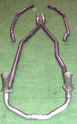 Pipe Set Exhaust-304 Stainless Steel-2 Inch With Crossover-57-61