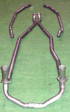 Pipe Set Exhaust-304 Stainless Steel-2 Inch With Crossover-57-61