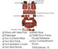 Carpet Set Complete Cut Pile With Pad-80