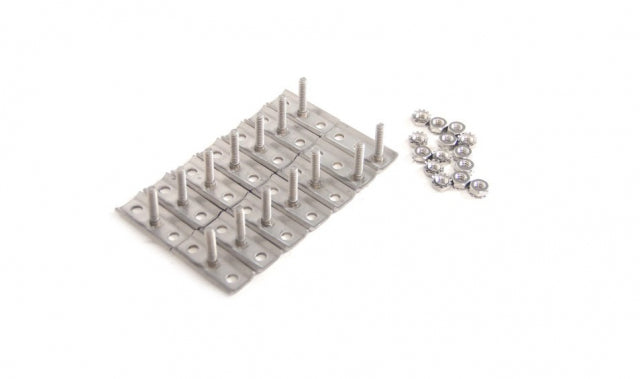Retainer Set Bumper Stainless Steel-18 Pieces Front Or Rear-73-82