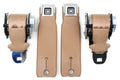 Seat Belt Set Retractable Lap(Only) Gm Buckle W Sleeves-7 Panel Webbing Colors Pair-72-77