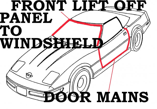 Weatherstrip Kit Convertible Body Usa-4 Piece-90-96