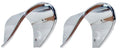 Bezel Exhaust Polished And Chrome Plated Zinc Die Cast As Original Pair-68-69