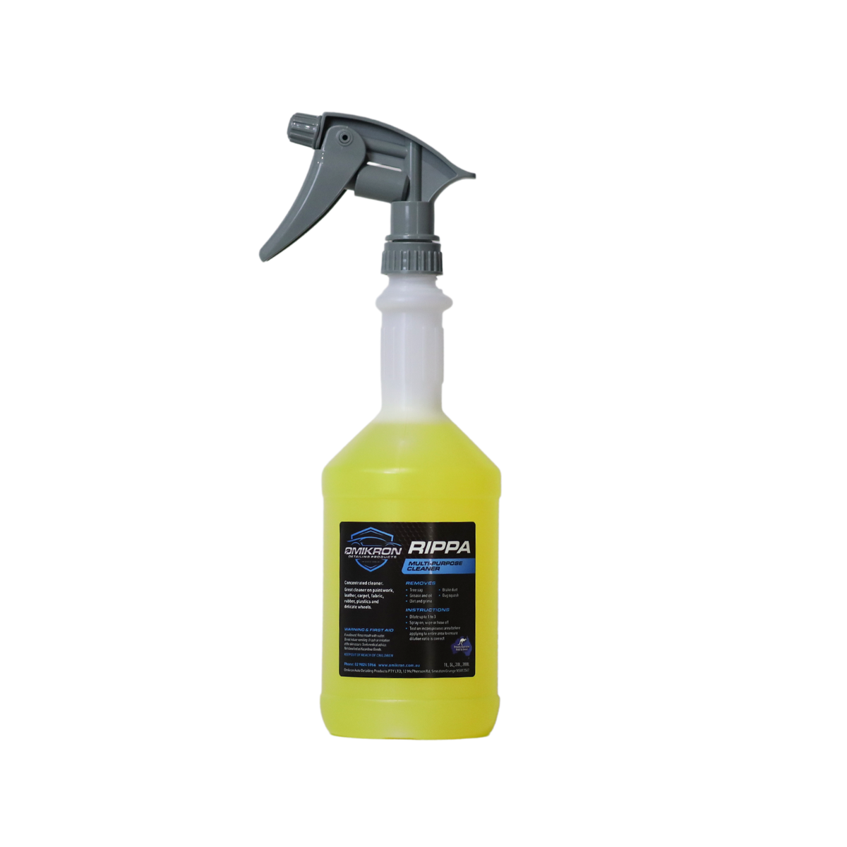 Omikron Rippa All Purpose Cleaner 1L with Grey Trigger RIP1T