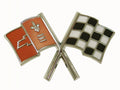 Emblem Front Cross Flags Usa-65