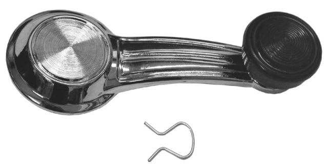 Handle Crank Window With Retaining Clip Black Knob Each-67-79