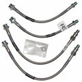 Hose Set Brake Braided Stainless Steel Usa-4 Pieces-63-82